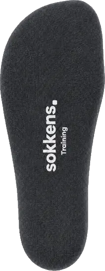 Sohle der sokkens Training in Schwarz mit Logo